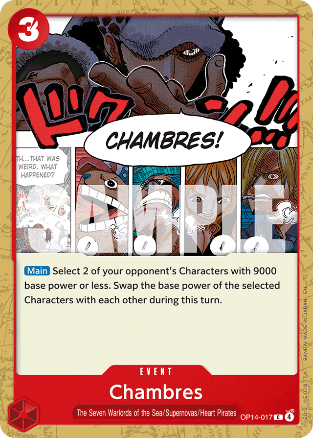 Chambres OP14-017 card, The Azure Sea's Seven