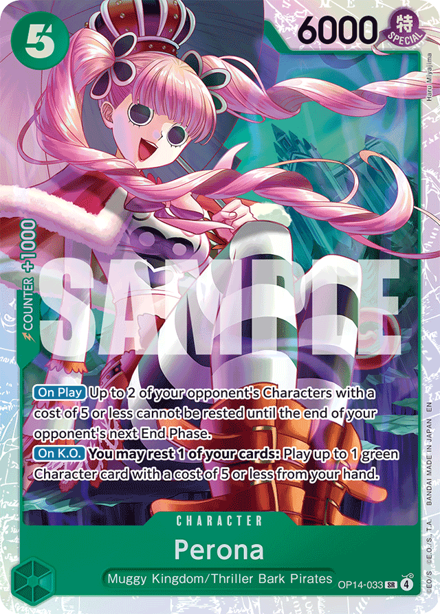 Perona OP14-033 card, The Azure Sea's Seven