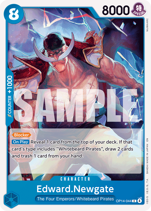 Edward.Newgate OP14-044 card, The Azure Sea's Seven