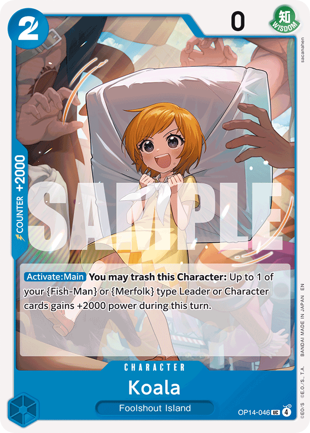 Koala OP14-046 card, The Azure Sea's Seven