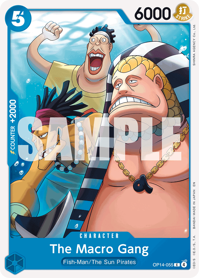 The Macro Gang OP14-055 card, The Azure Sea's Seven