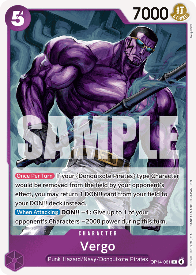 Vergo OP14-061 card, The Azure Sea's Seven