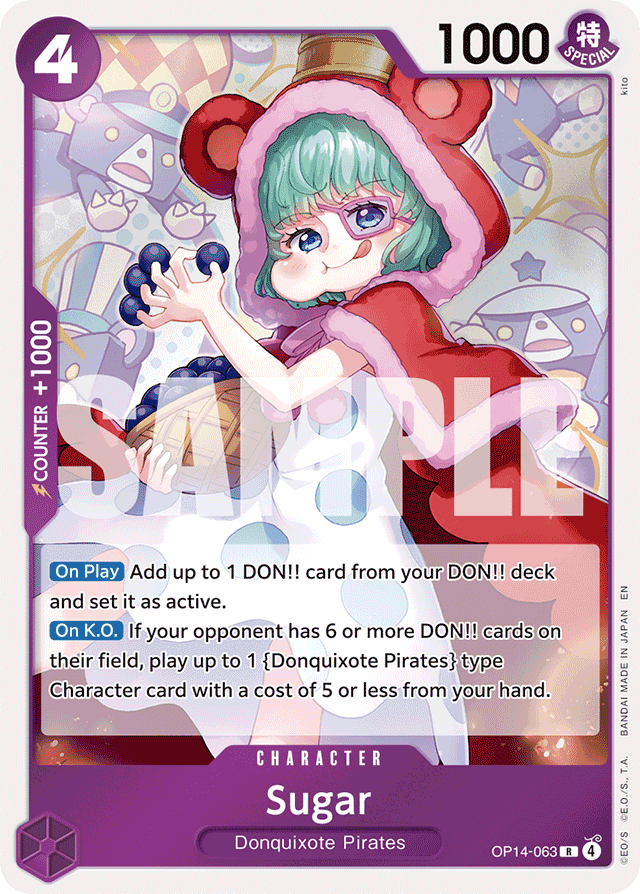 Sugar OP14-063 card, The Azure Sea's Seven