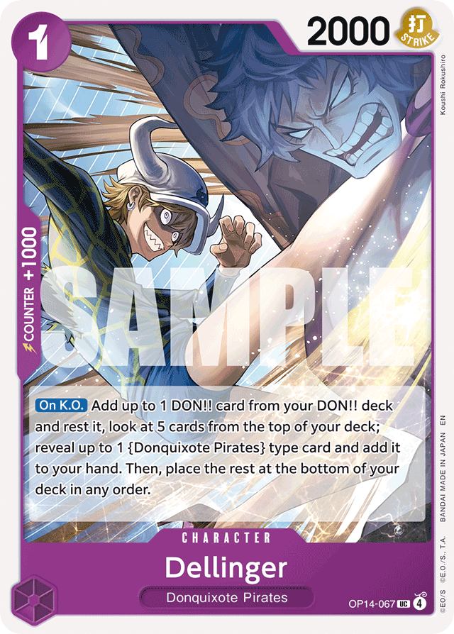 Dellinger OP14-067 card, The Azure Sea's Seven
