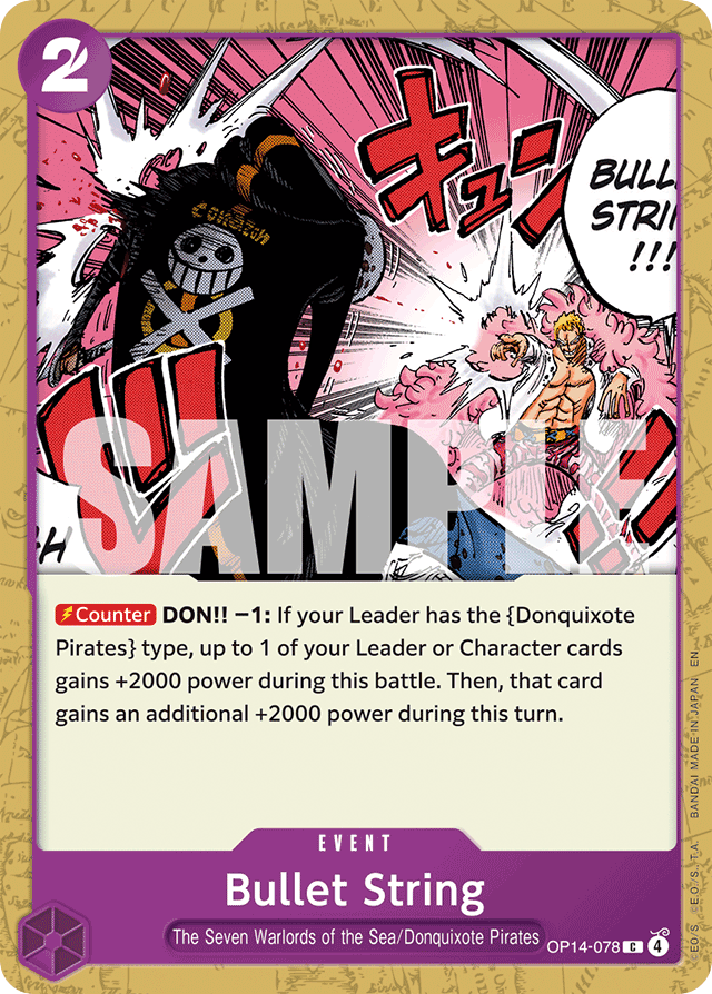 Bullet String OP14-078 card, The Azure Sea's Seven