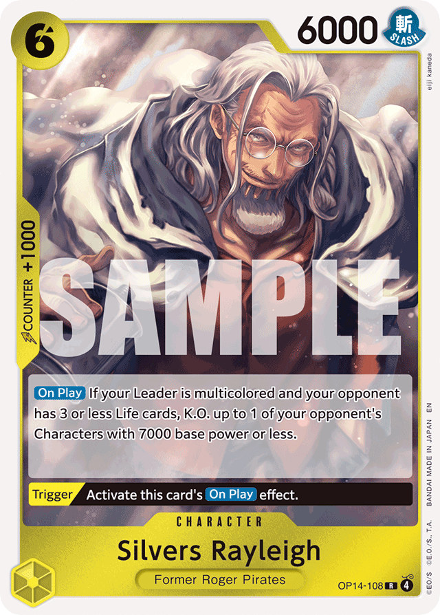 Silvers Rayleigh OP14-108 card, The Azure Sea's Seven
