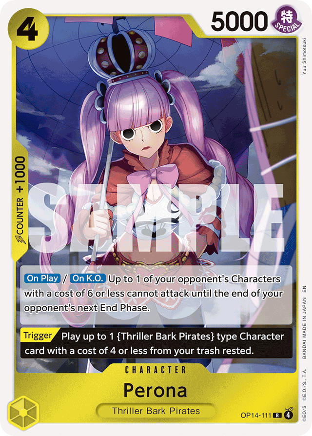 Perona OP14-111 card, The Azure Sea's Seven