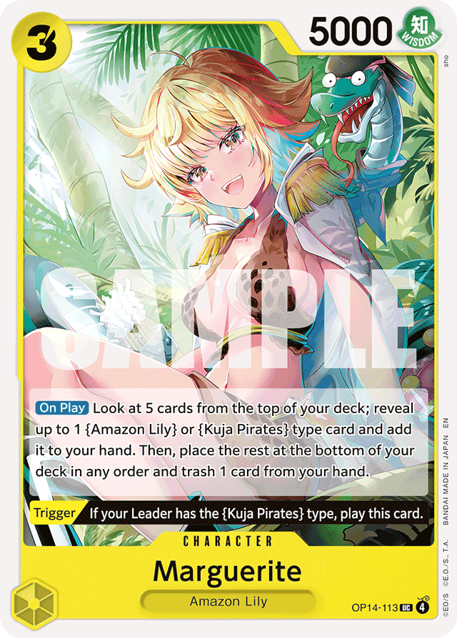 Marguerite OP14-113 card, The Azure Sea's Seven