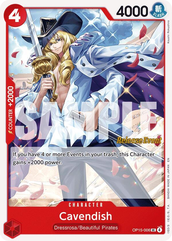 Cavendish OP15-006 Release Event Stamp card, Adventure on Kami's Island