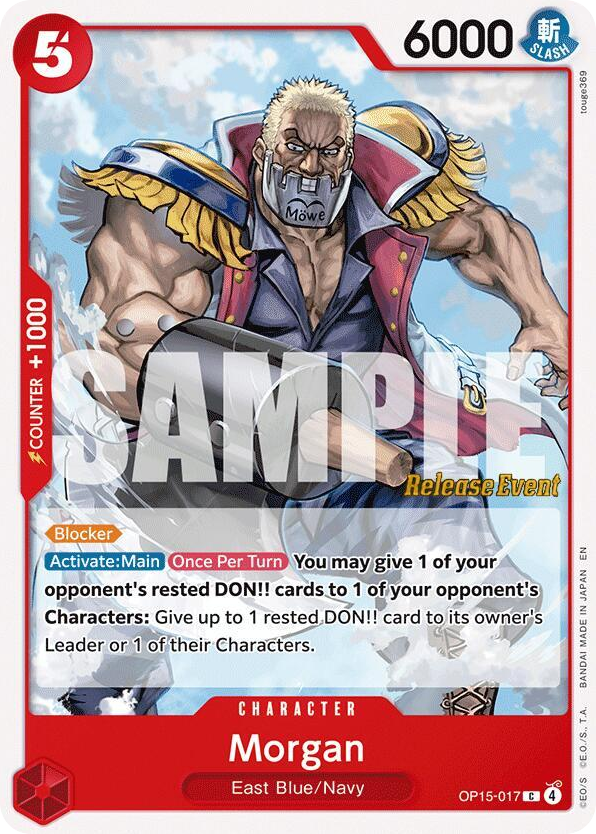 Morgan OP15-017 Release Event Stamp card, Adventure on Kami's Island