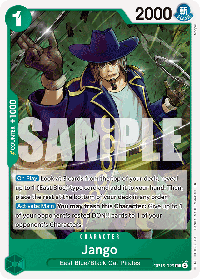 Jango OP15-026 card, Adventure on Kami's Island