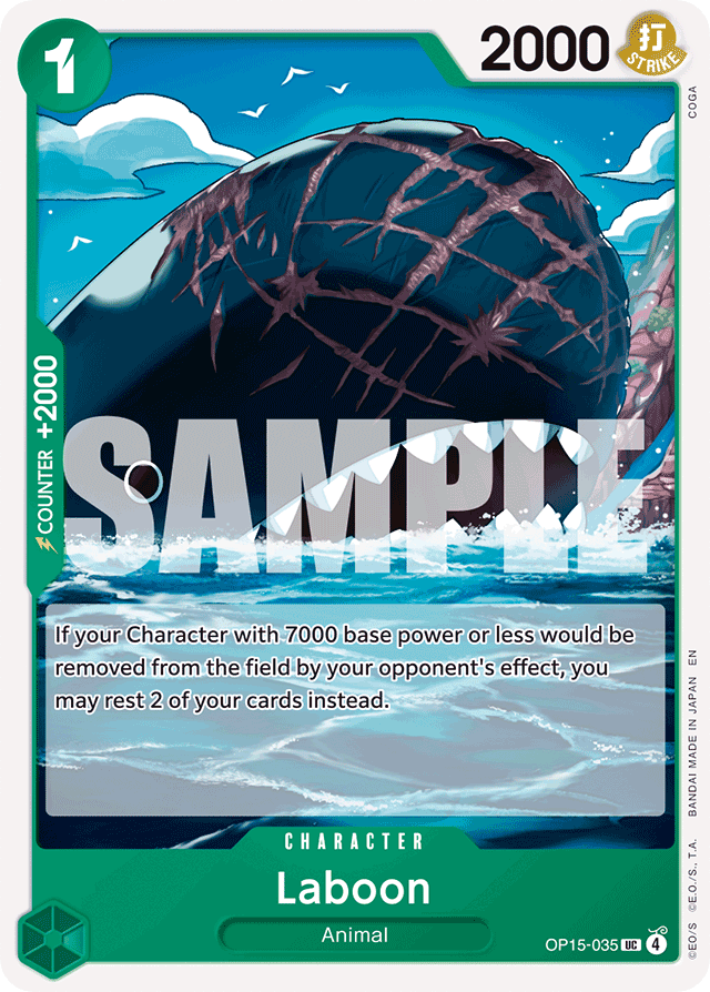 Laboon OP15-035 card, Adventure on Kami's Island