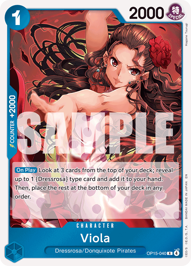 Viola OP15-040 card, Adventure on Kami's Island