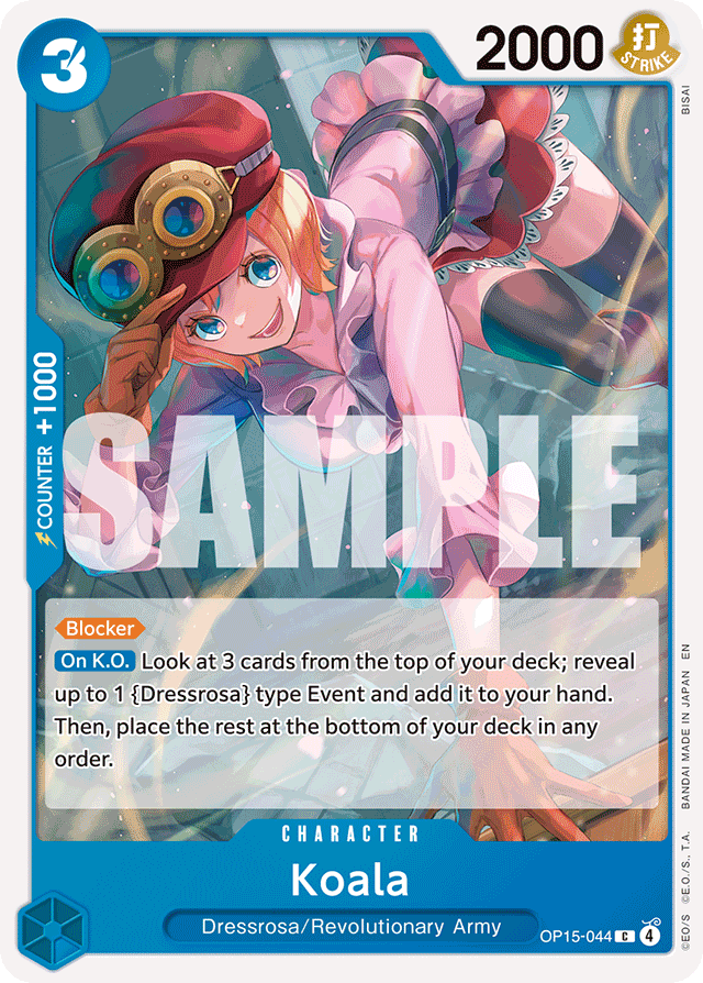 Koala OP15-044 card, Adventure on Kami's Island