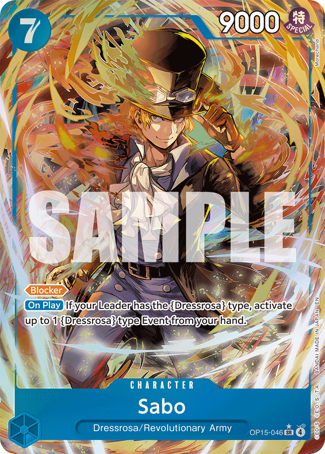 Sabo OP15-046 Alt Art card, Adventure on Kami's Island