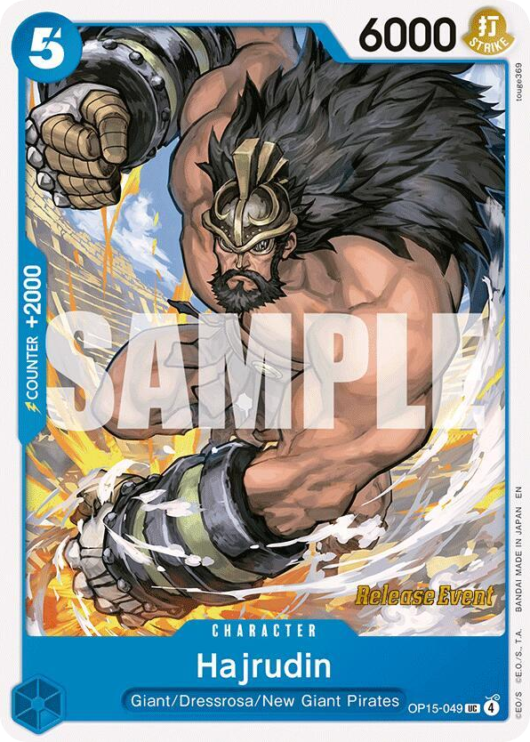 Hajrudin OP15-049 Release Event Stamp card, Adventure on Kami's Island