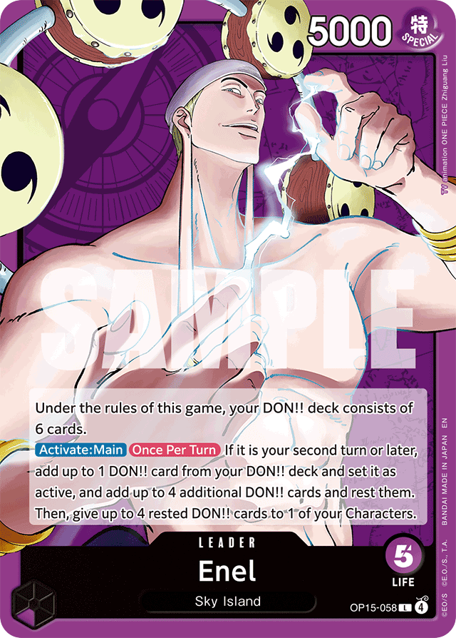 Enel OP15-058 card, Adventure on Kami's Island