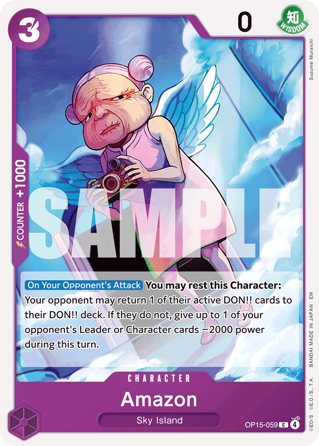 Amazon OP15-059 card, Adventure on Kami's Island
