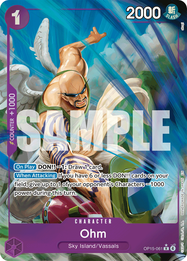 Ohm OP15-061 Alt Art card, Adventure on Kami's Island