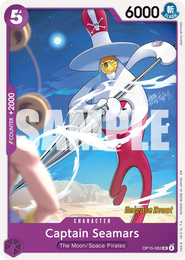 Captain Seamars OP15-062 Release Event Stamp card, Adventure on Kami's Island