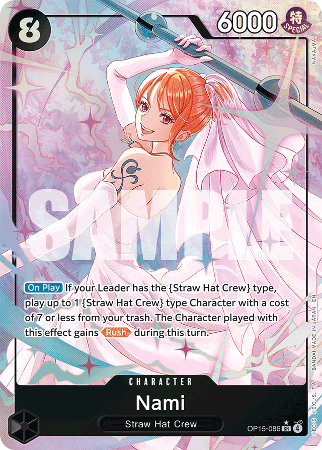 Nami OP15-086 Alt Art card, Adventure on Kami's Island