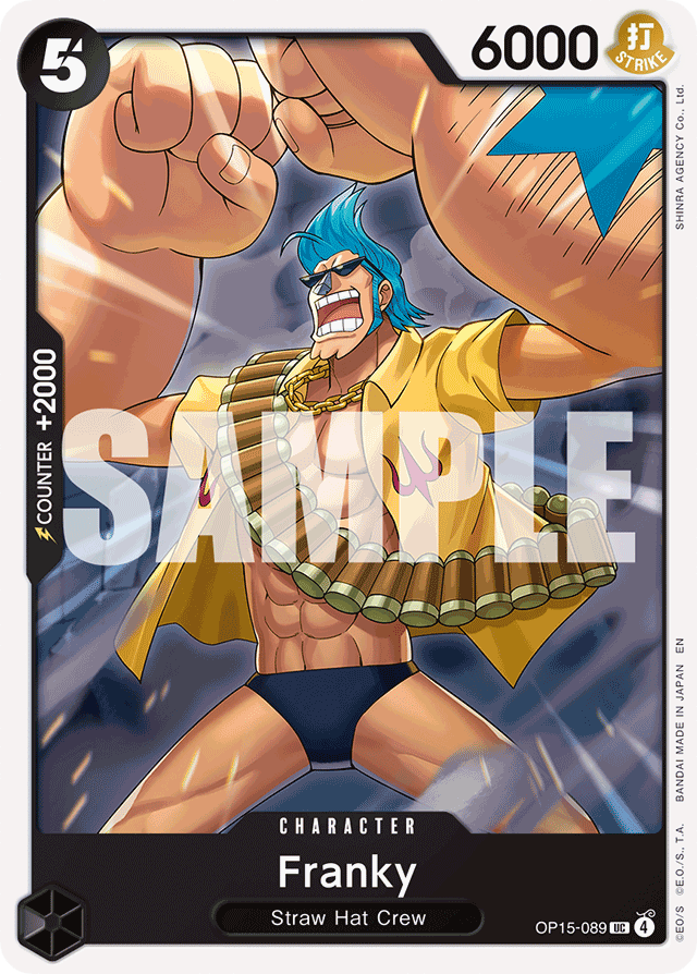 Franky OP15-089 card, Adventure on Kami's Island