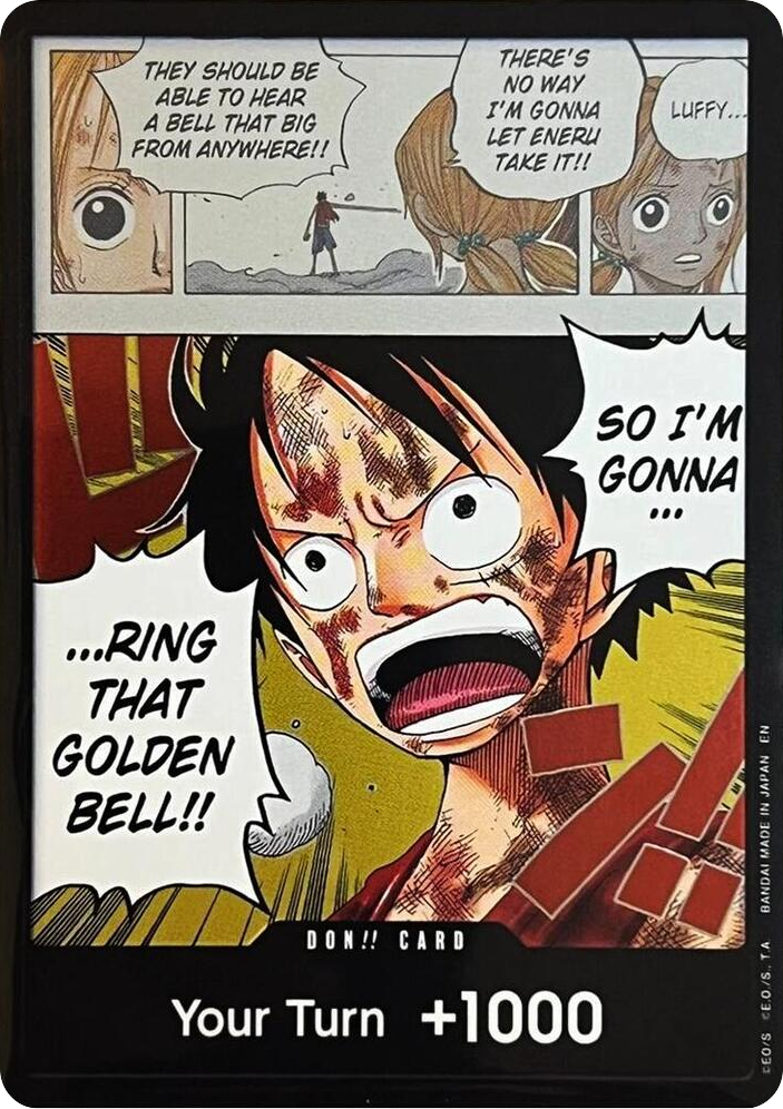 DON!! Card Luffy (Adventure on Kami's Island) card, Adventure on Kami's Island