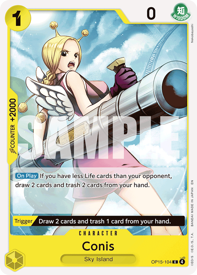 Conis OP15-104 card, Adventure on Kami's Island