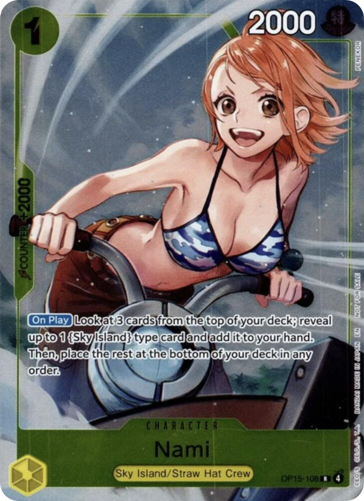 Nami OP15-108 Full Art card, Adventure on Kami's Island