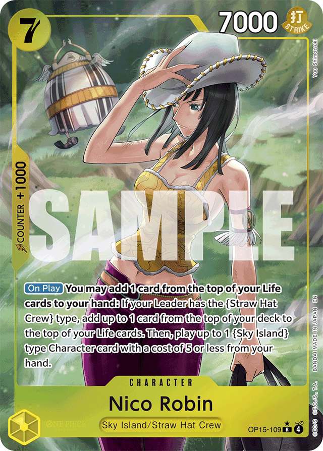 Nico Robin OP15-109 Alt Art card, Adventure on Kami's Island