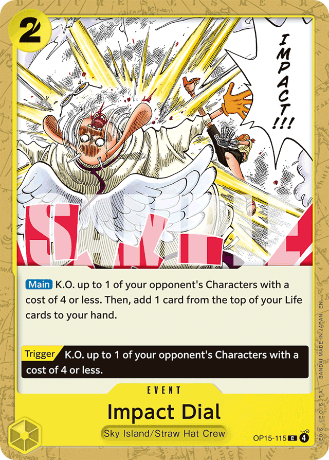 Impact Dial OP15-115 card, Adventure on Kami's Island