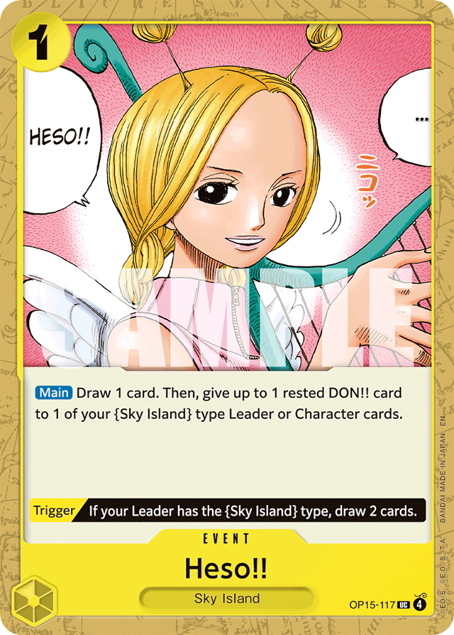 Heso!! OP15-117 card, Adventure on Kami's Island