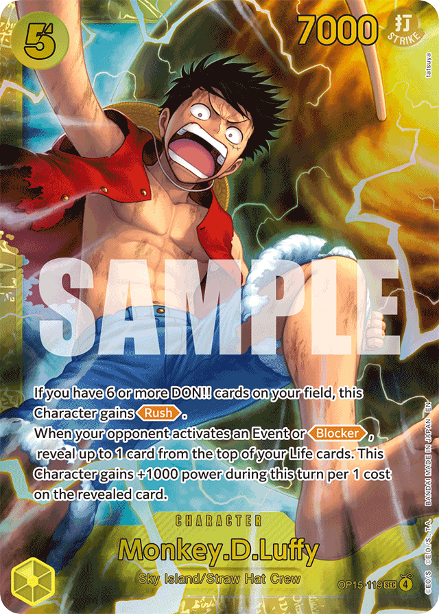 Monkey.D.Luffy OP15-119 card, Adventure on Kami's Island
