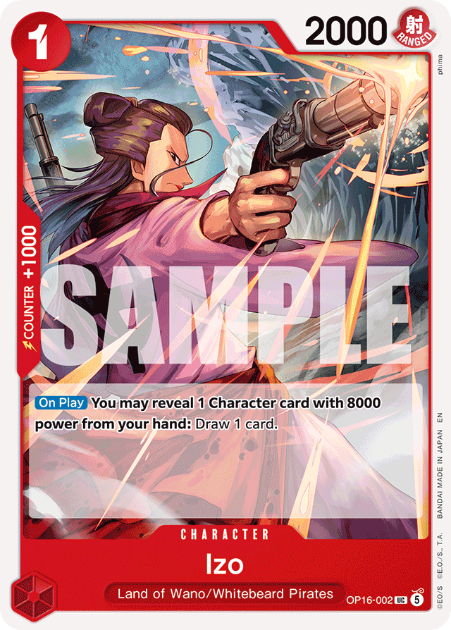 Izo OP16-002 card, The Time Of Battle