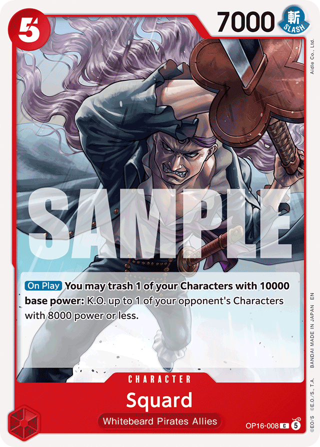 Squard OP16-008 card, The Time Of Battle