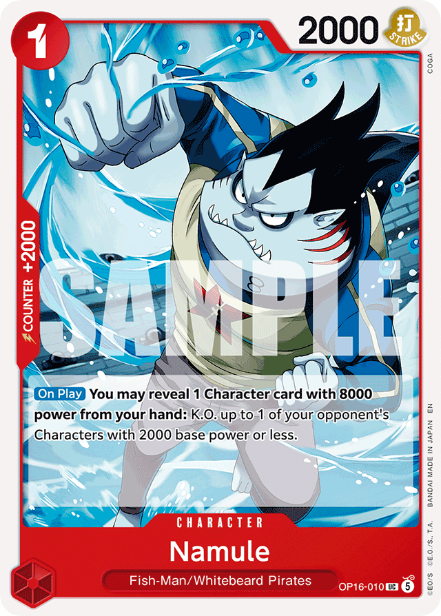 Namule OP16-010 card, The Time Of Battle