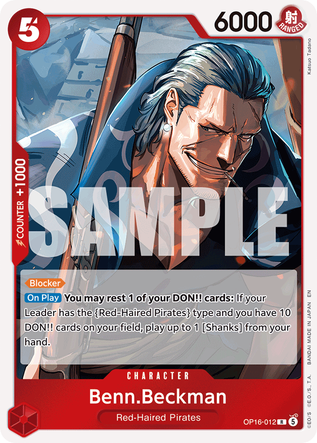 Benn.Beckman OP16-012 card, The Time Of Battle