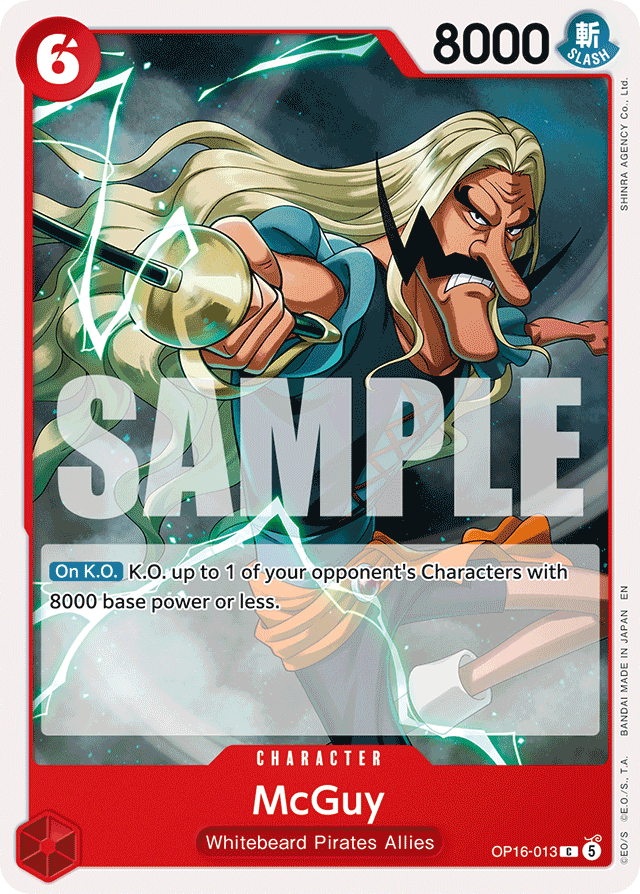McGuy OP16-013 card, The Time Of Battle