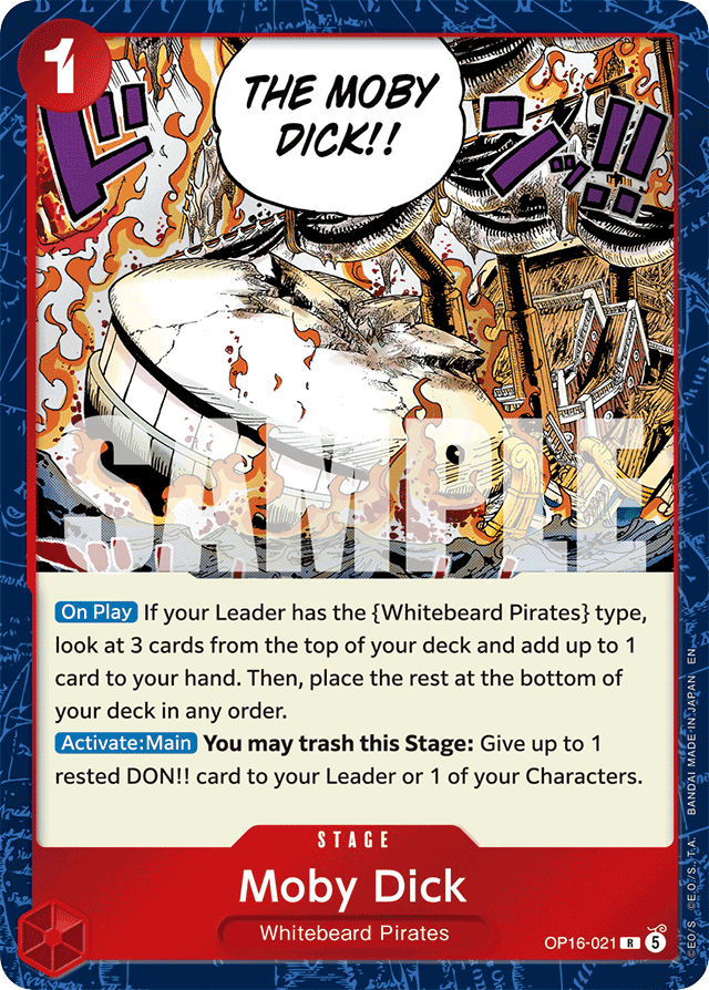 Moby Dick OP16-021 card, The Time Of Battle