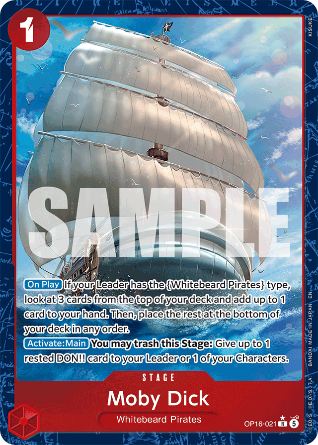 Moby Dick OP16-021 Alt Art card, The Time Of Battle
