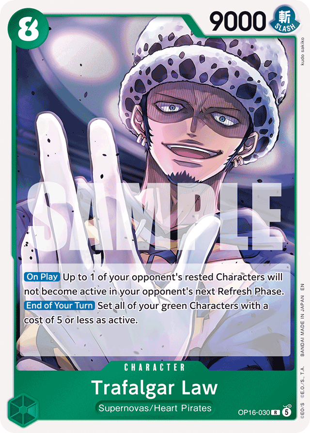 Trafalgar Law OP16-030 card, The Time Of Battle