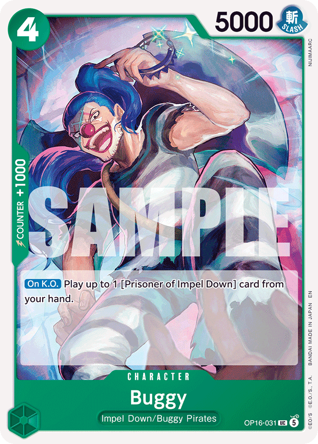 Buggy OP16-031 card, The Time Of Battle