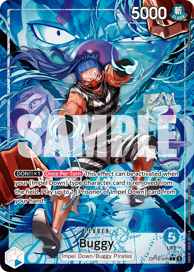 Buggy OP16-041 Alt Art card, The Time Of Battle