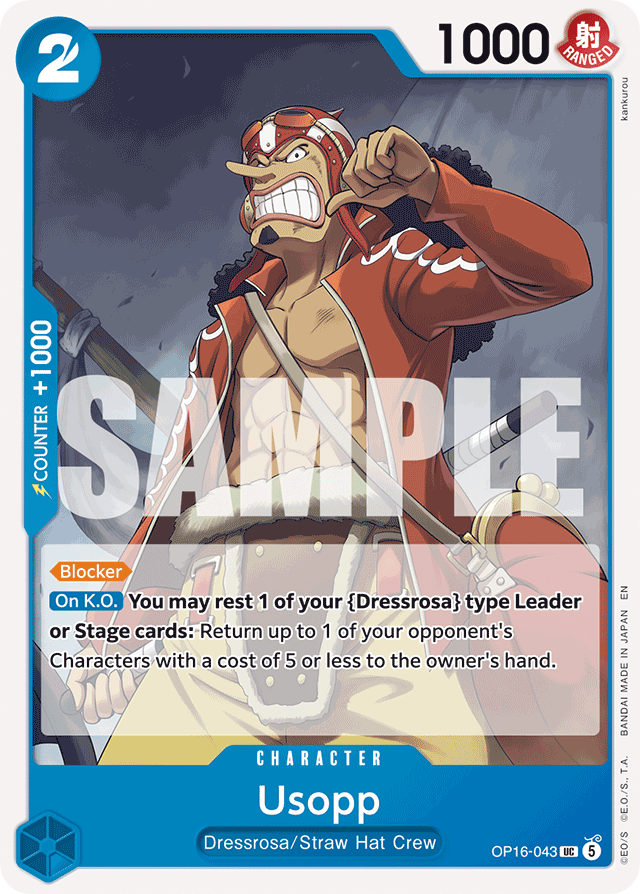 Usopp OP16-043 card, The Time Of Battle