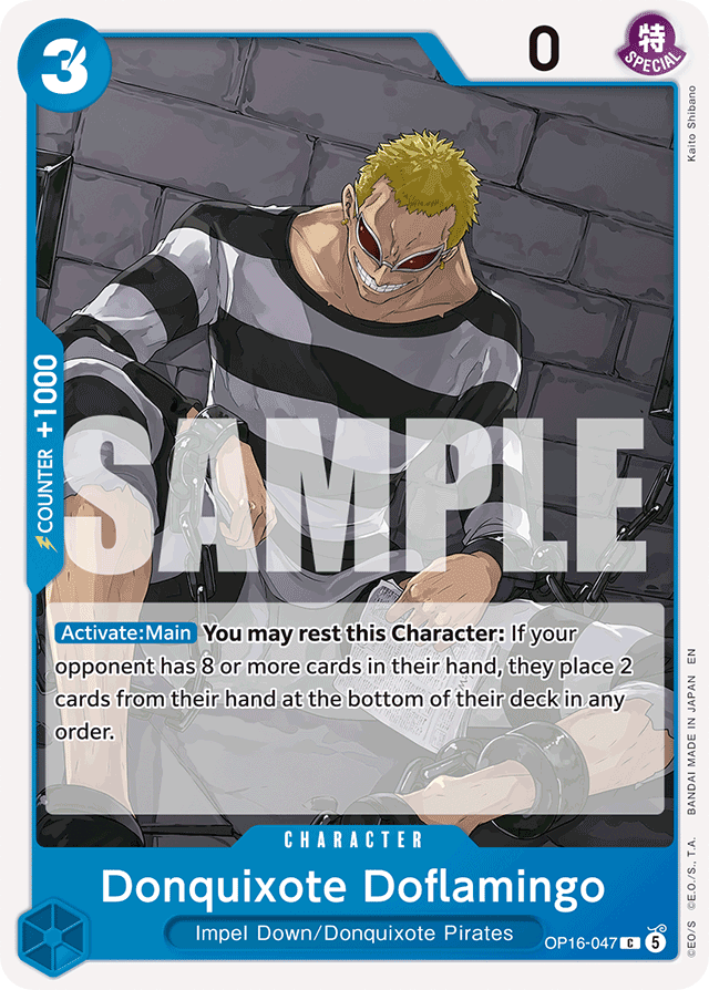 Donquixote Doflamingo OP16-047 card, The Time Of Battle