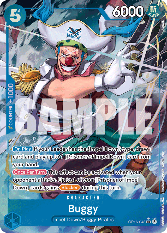 Buggy OP16-048 Alt Art card, The Time Of Battle