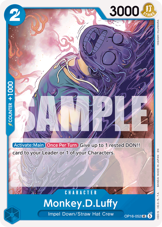 Monkey.D.Luffy OP16-052 card, The Time Of Battle