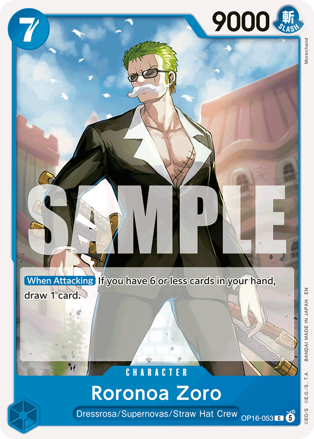 Roronoa Zoro OP16-053 card, The Time Of Battle