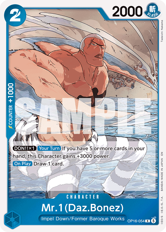 Mr.1(Daz.Bonez) OP16-054 card, The Time Of Battle