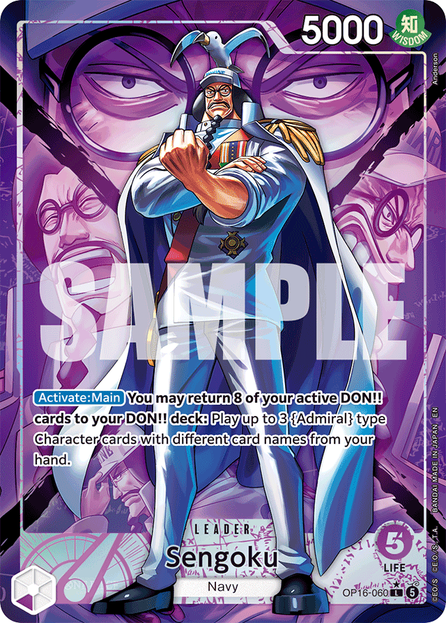 Sengoku OP16-060 Alt Art card, The Time Of Battle